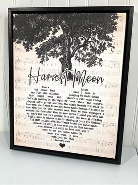 Harvest Moon Wall Art Print in Black by
